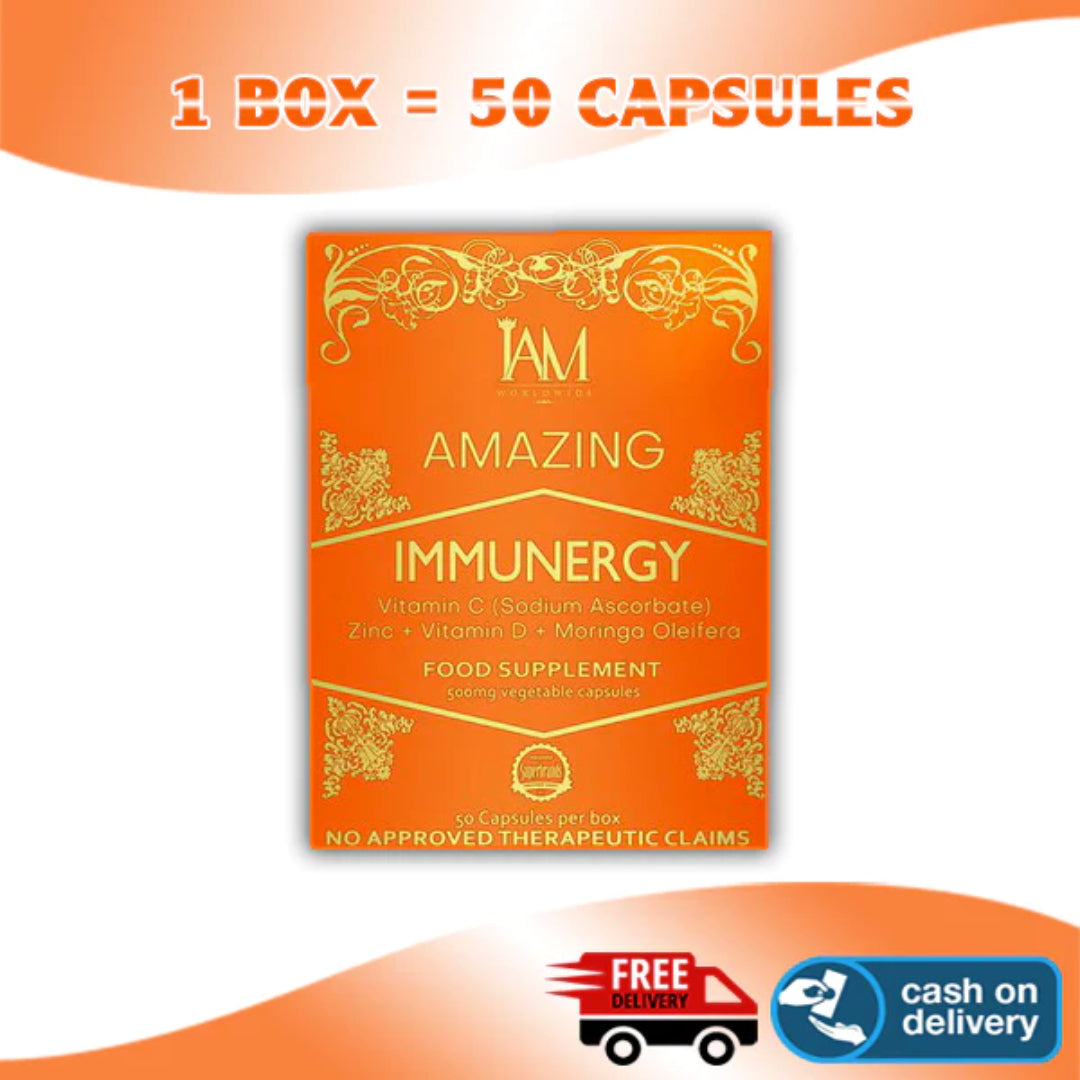 Immunergy | Vitamin C With Zinc Vitamin D and Moringa Oleifera | Food Supplement