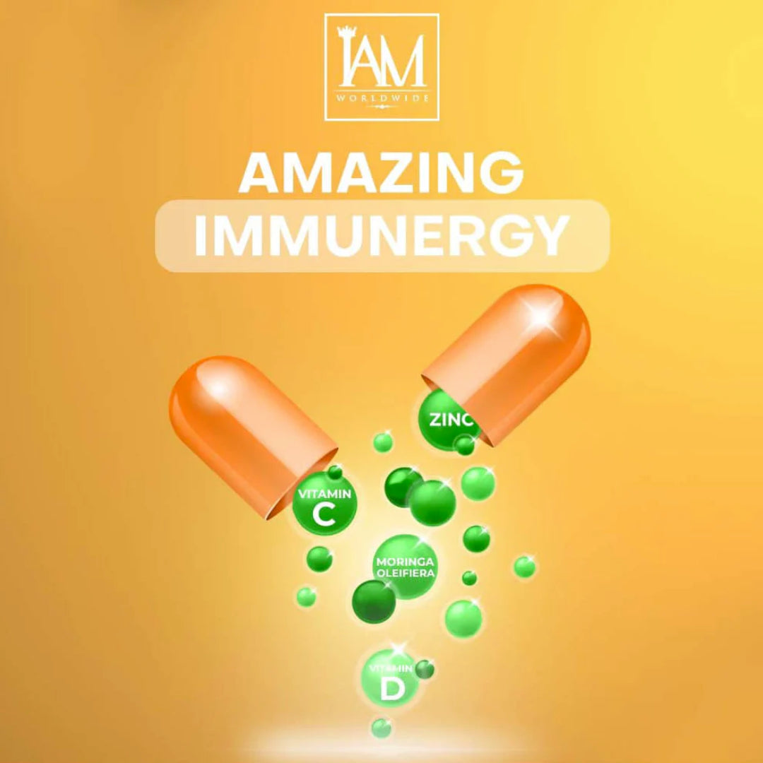 Immunergy | Vitamin C With Zinc Vitamin D and Moringa Oleifera | Food Supplement