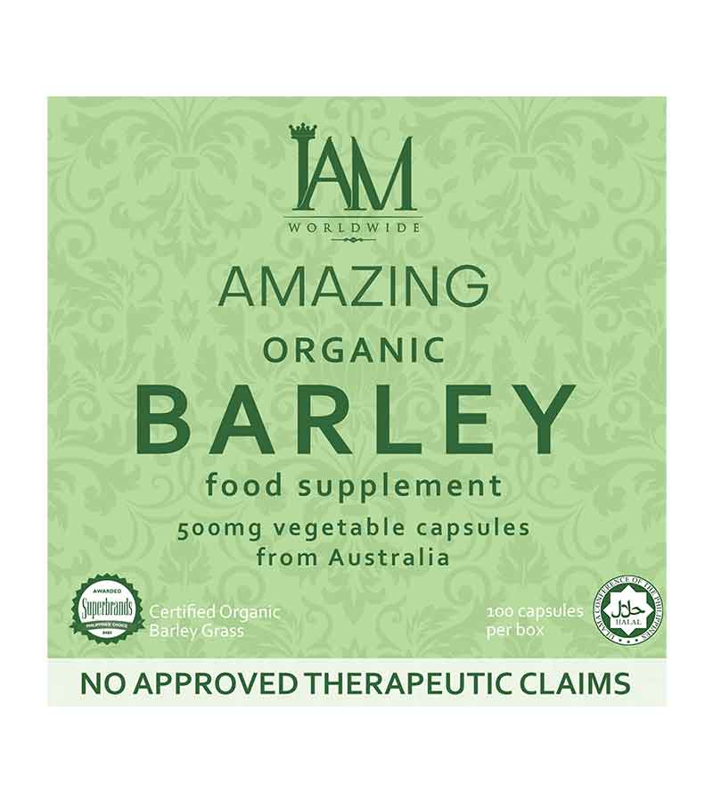 Amazing Organic Barley Capsule | 1 Box | 100 Capsules