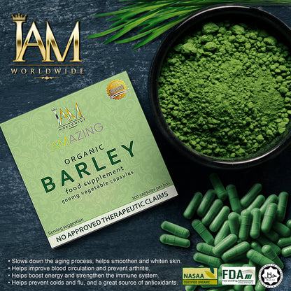 Amazing Organic Barley Capsule | 1 Box | 100 Capsules